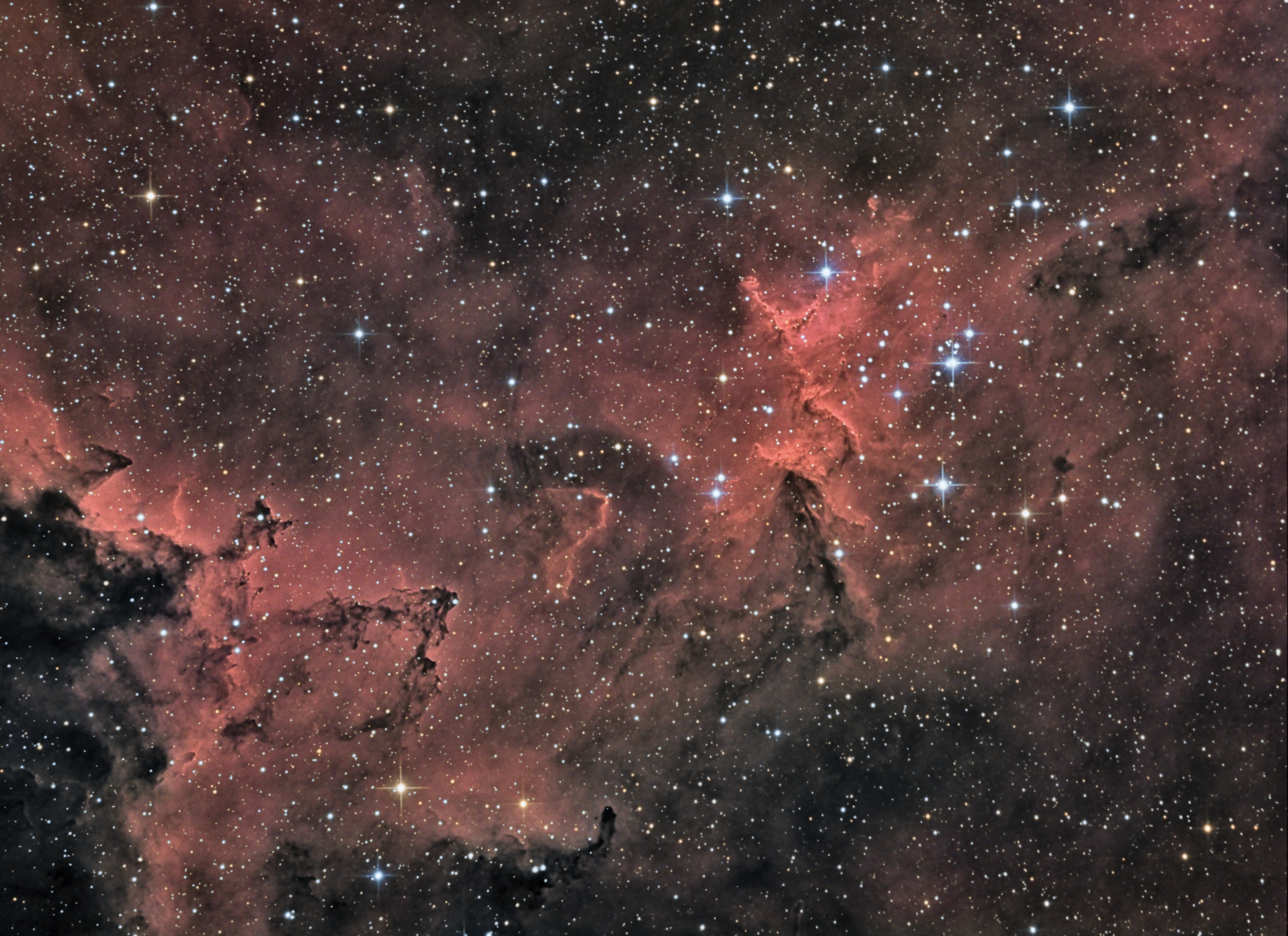IC 1805 central region - HαRGB