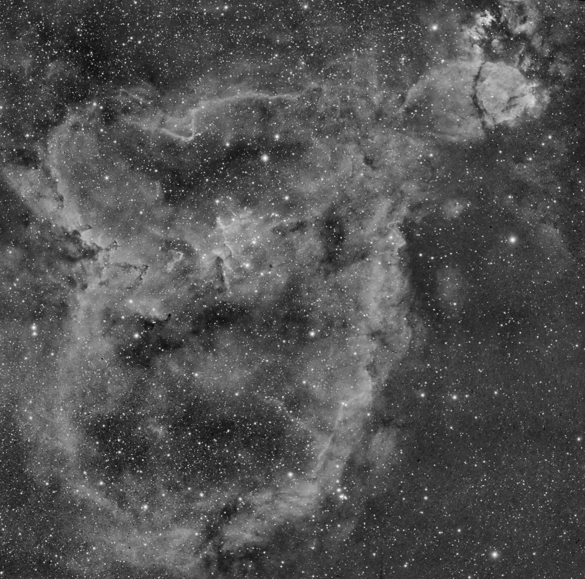 IC 1805 central region - Hα