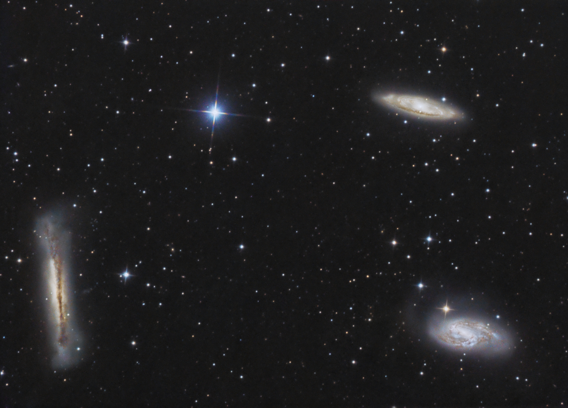 M 65, M 66, NGC 3128