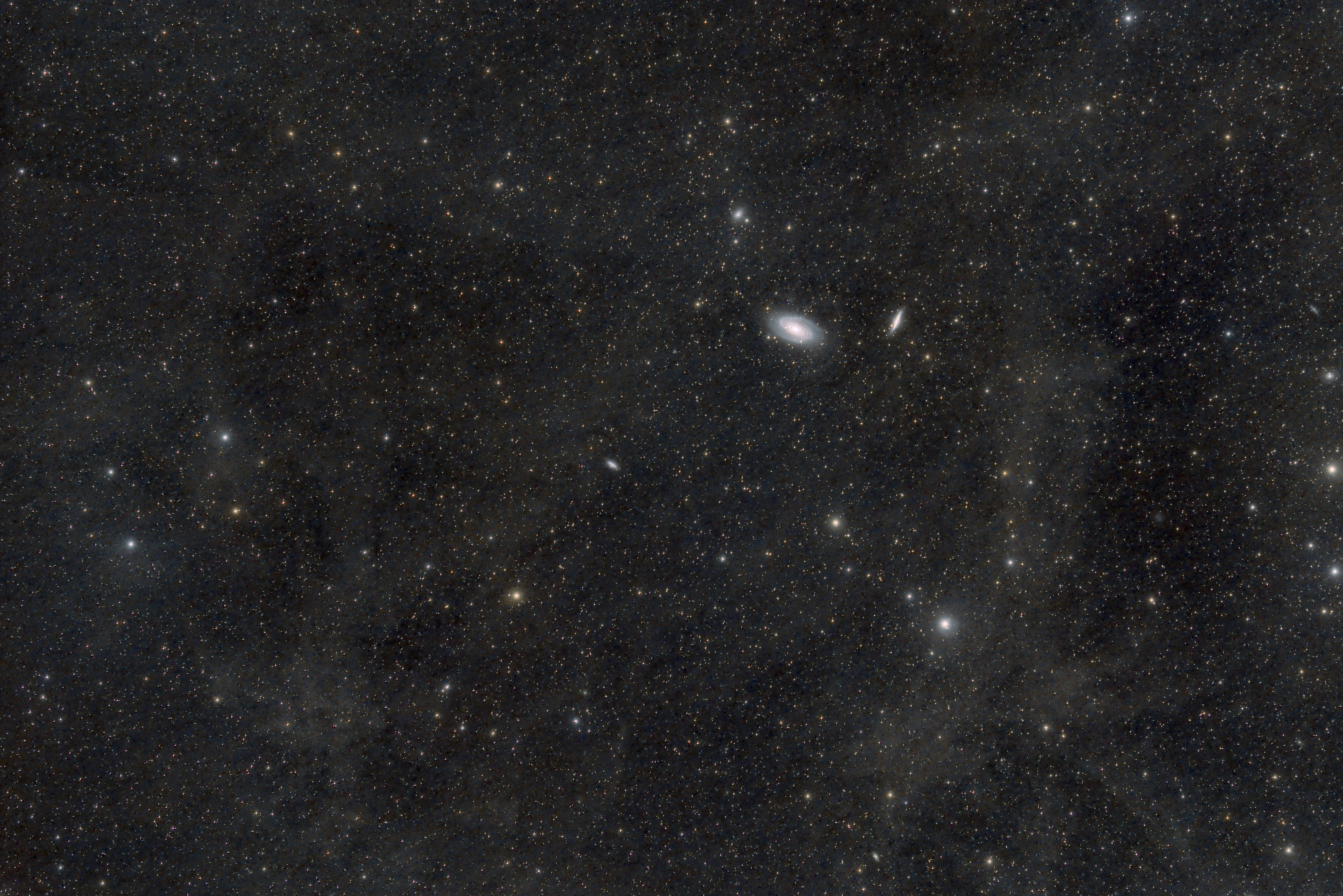 M 81, M 82 and the Galactic Cirrus - widefield image