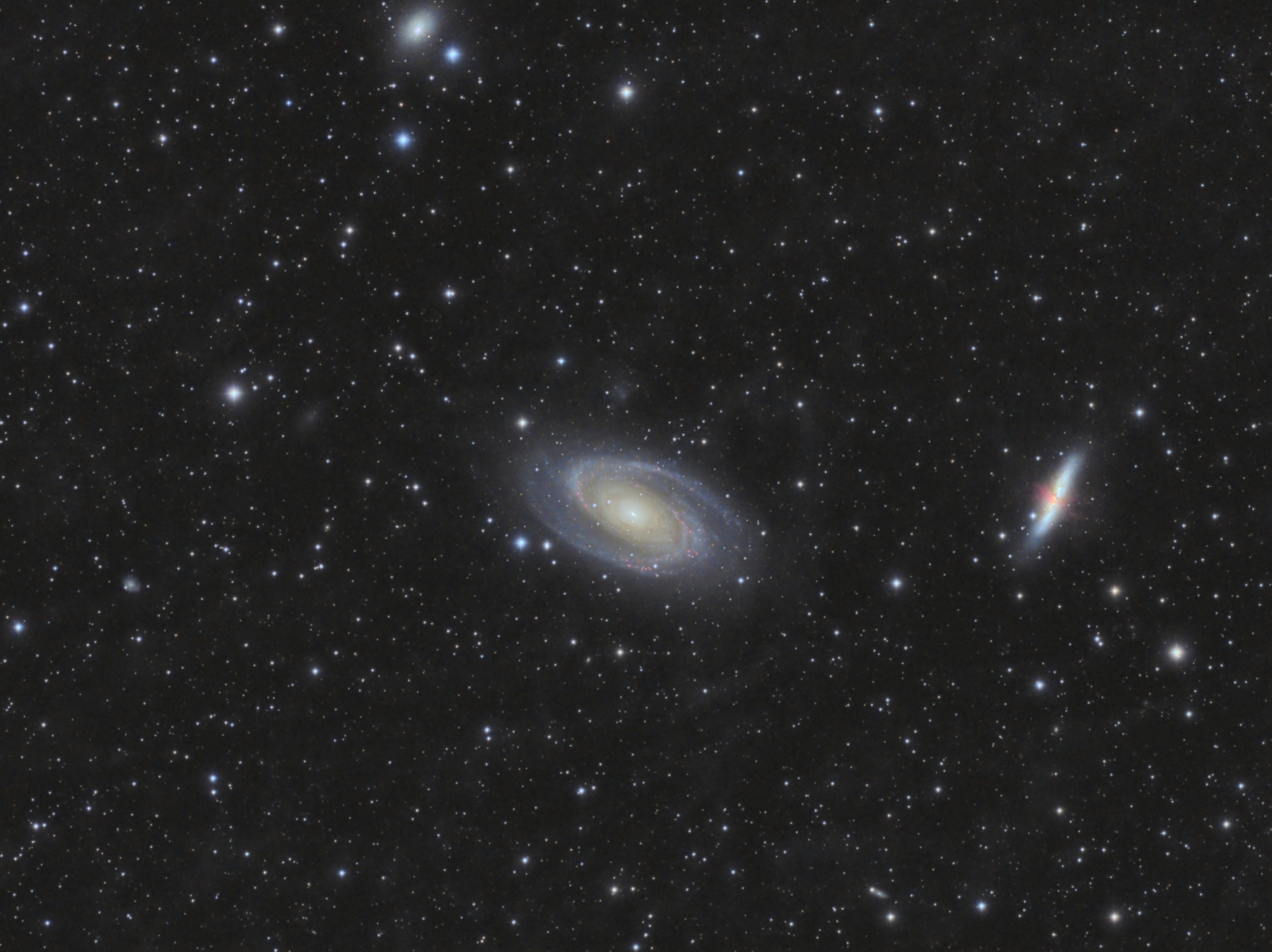 M 81, M 82 and Galactic Cirrus